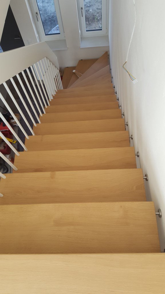 Treppe nach der Renovierung